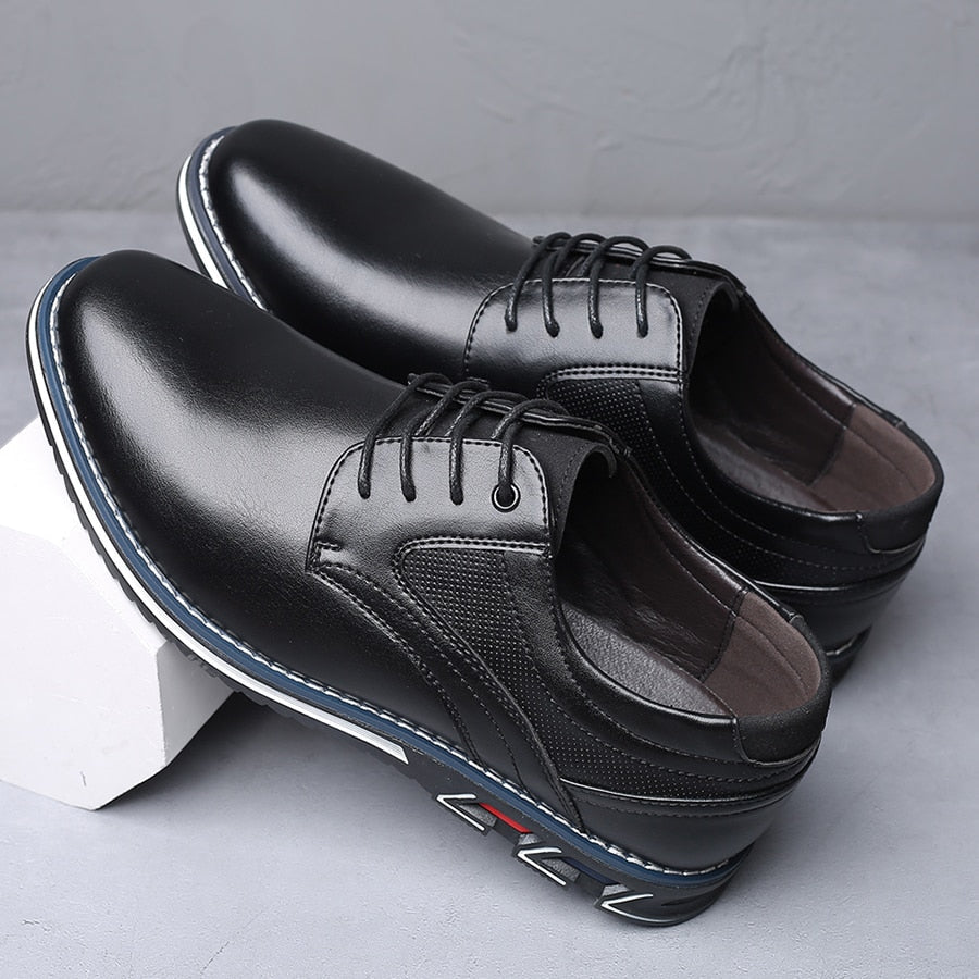 Men's Elegant Leather Oxford Dress Shoes