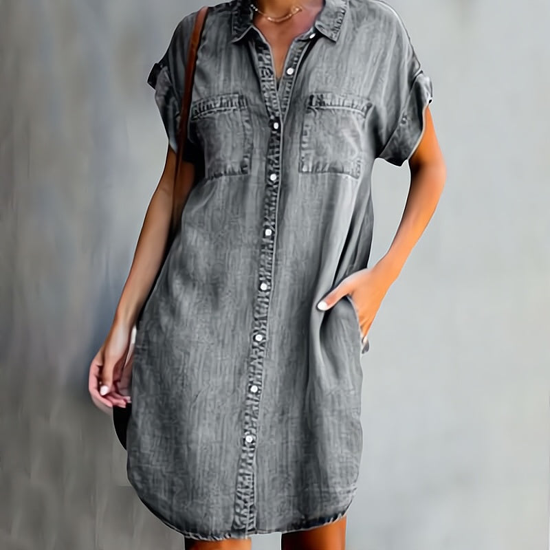 Denim Dress with Classic Style
