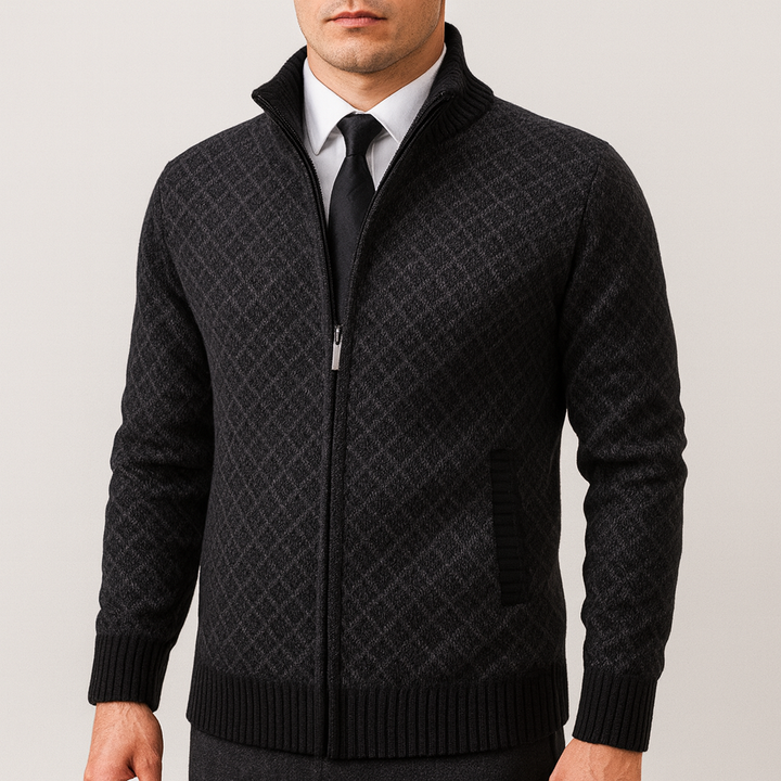 David | Men's Fitted Knit Cardigan