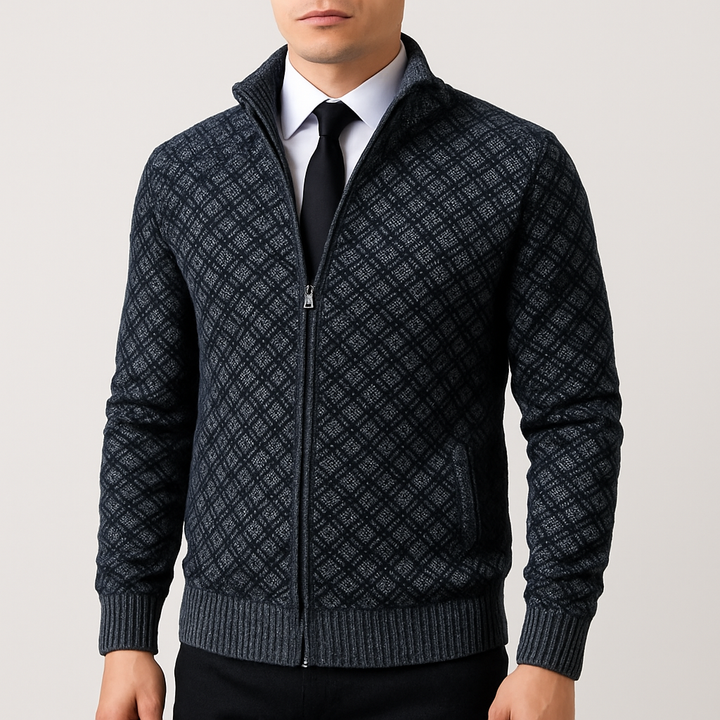 David | Men's Fitted Knit Cardigan