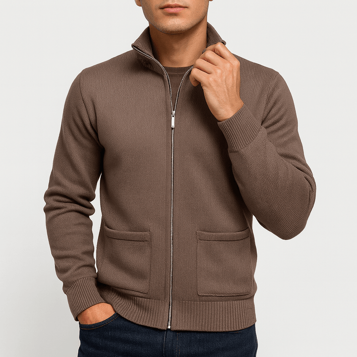 Andrew | Men's Full-Zip Cotton Cardigan