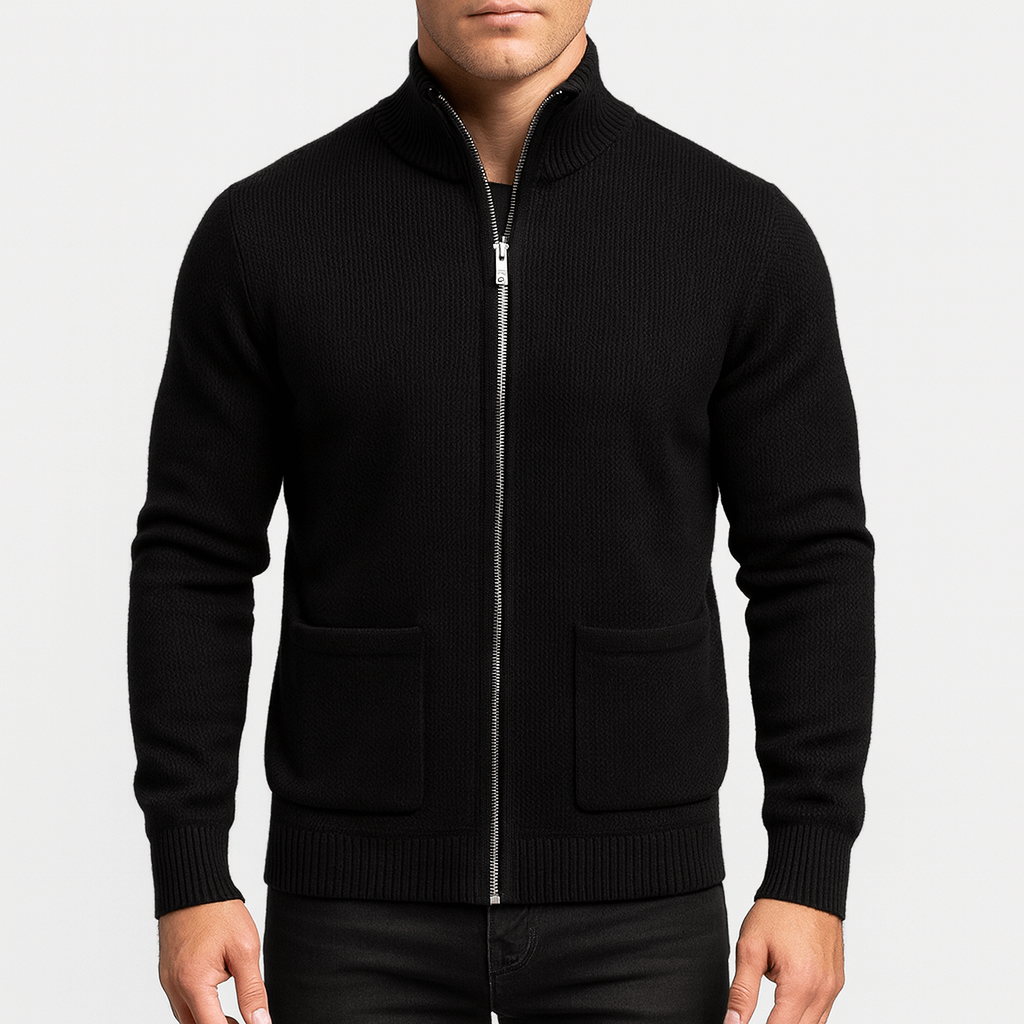 Andrew | Men's Full-Zip Cotton Cardigan