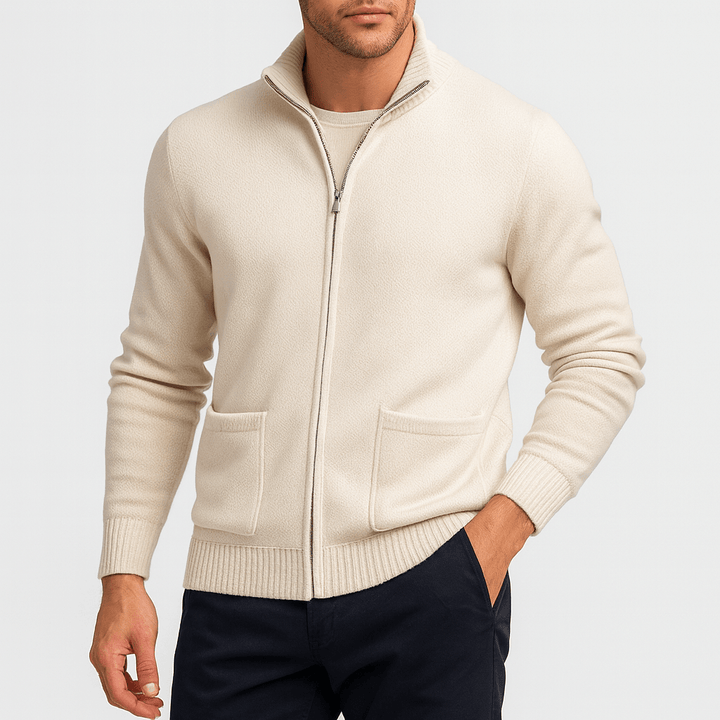 Andrew | Men's Full-Zip Cotton Cardigan