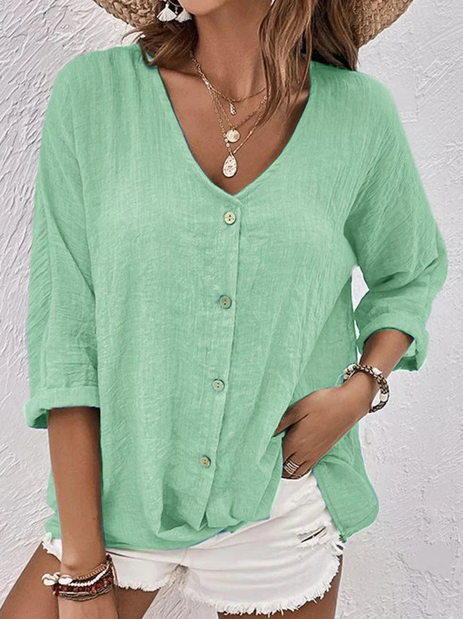 Angela | Chic Button-Down Top for Women