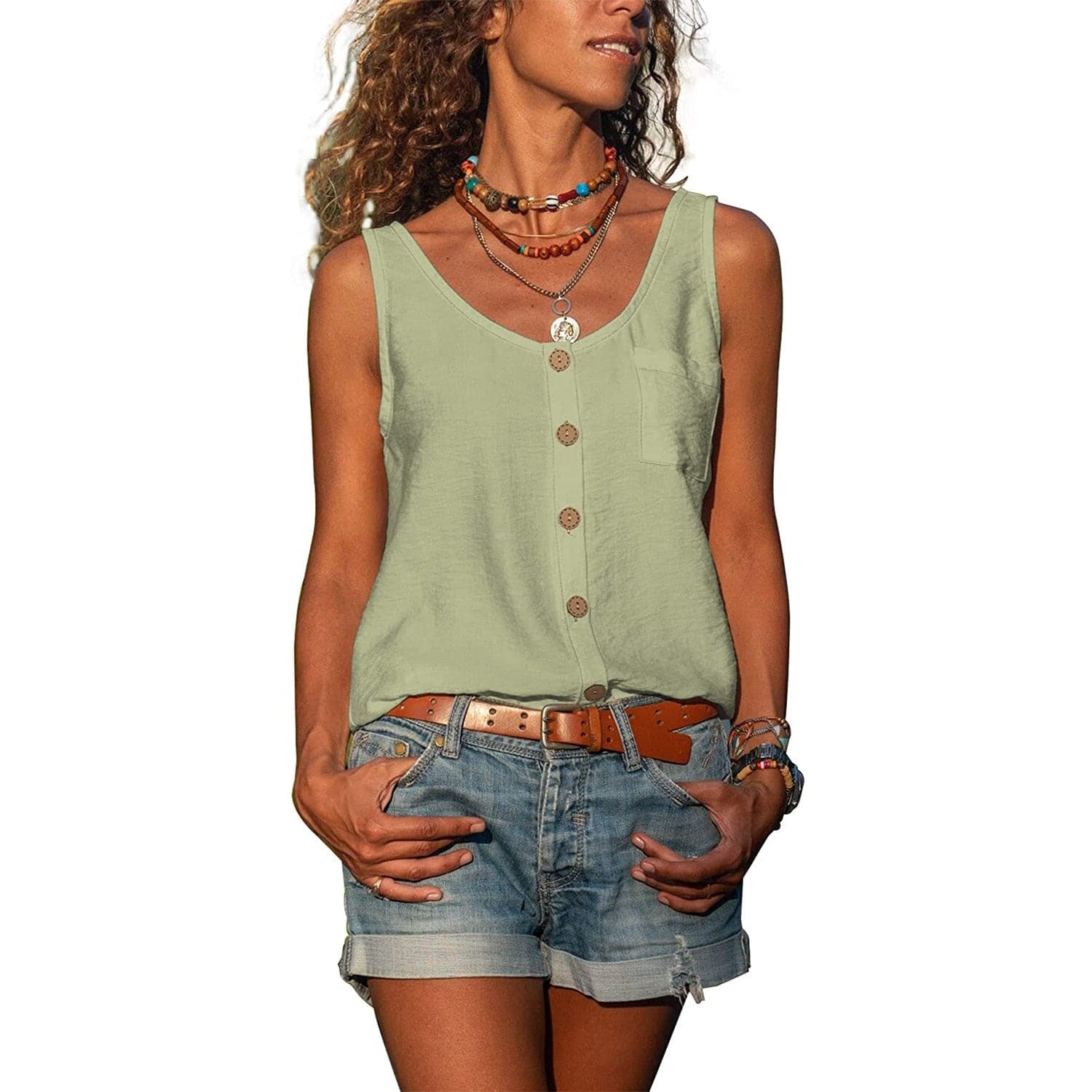 Christy | Chic V-Neck Blouse for Sunny Days