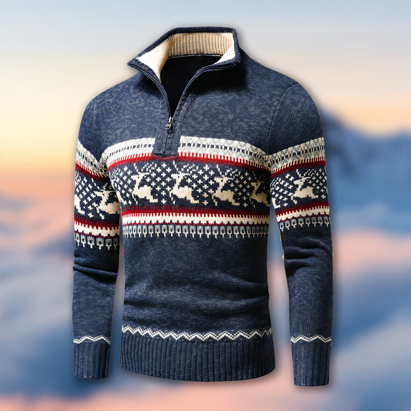 Ethan | Men's Half-Zip Sweater | Munro Style