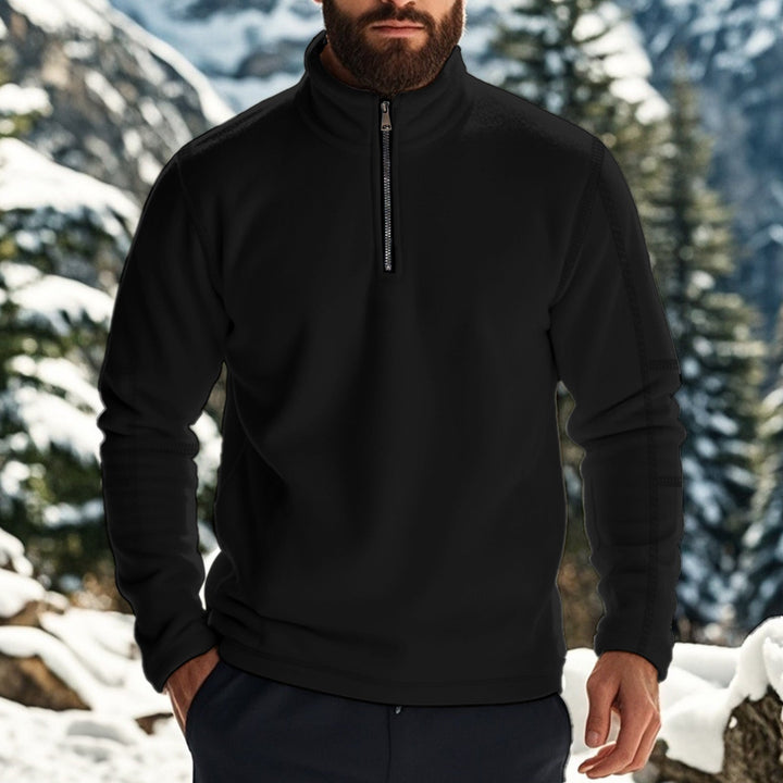 William | Men's Zip-Up Fleece Sweater