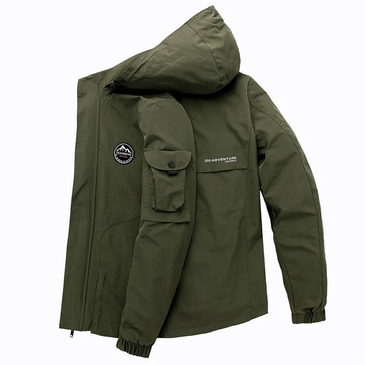 Eli | Men's Waterproof Rain Jacket with Hood | Lightweight Bomber Style