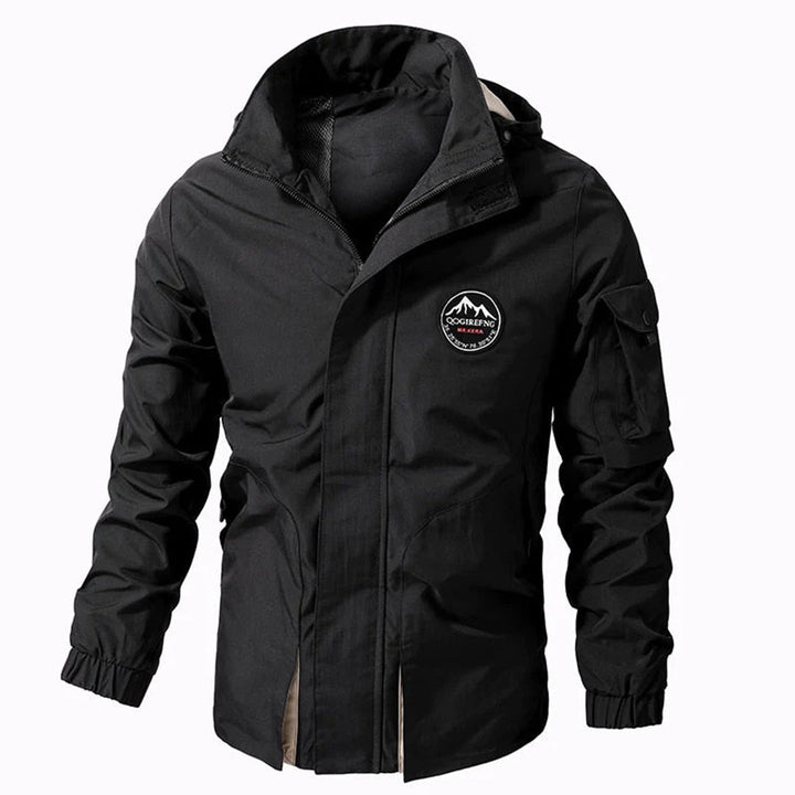 Eli | Men's Waterproof Rain Jacket with Hood | Lightweight Bomber Style