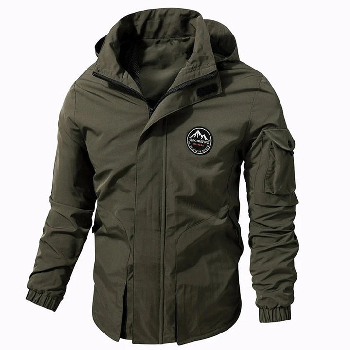 Eli | Men's Waterproof Rain Jacket with Hood | Lightweight Bomber Style