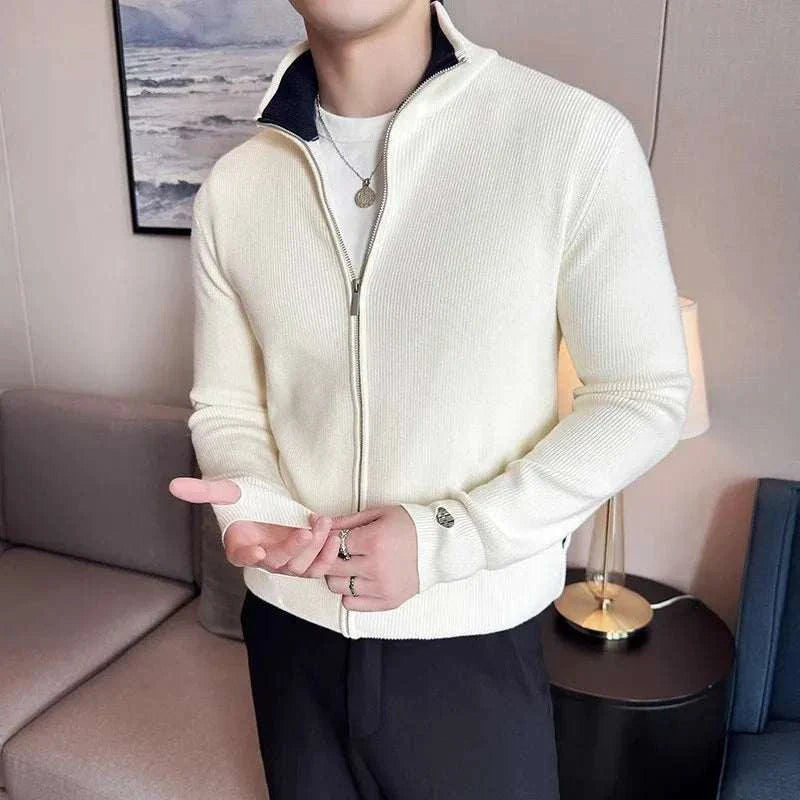 William | Men's Zipper Cardigan Sweater
