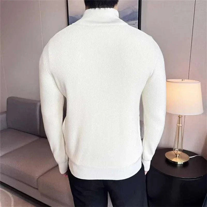 William | Men's Zipper Cardigan Sweater