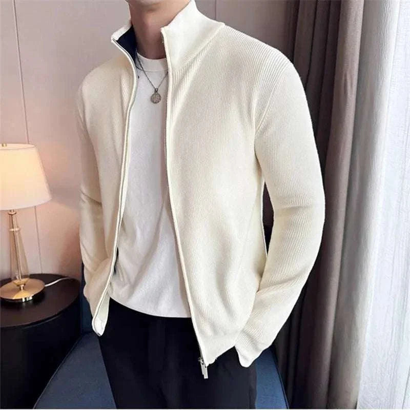 William | Men's Zipper Cardigan Sweater