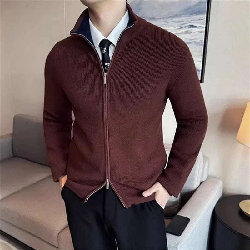 William | Men's Zipper Cardigan Sweater