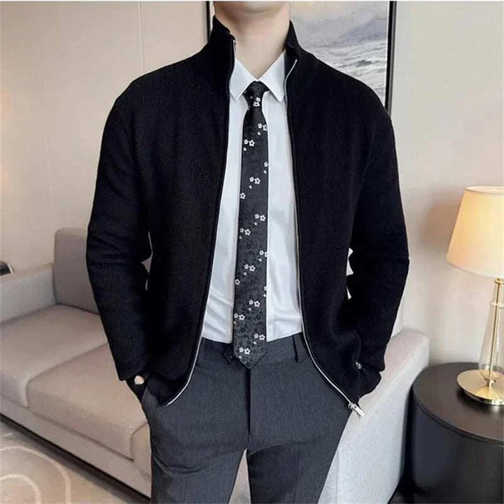 William | Men's Zipper Cardigan Sweater