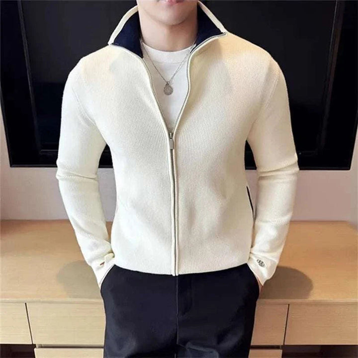 William | Men's Zipper Cardigan Sweater