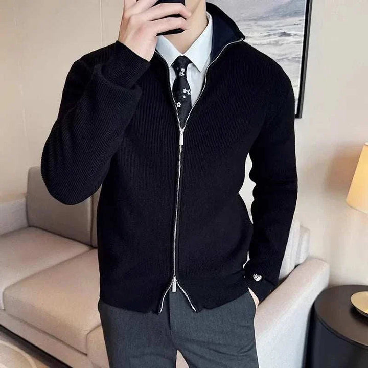 William | Men's Zipper Cardigan Sweater