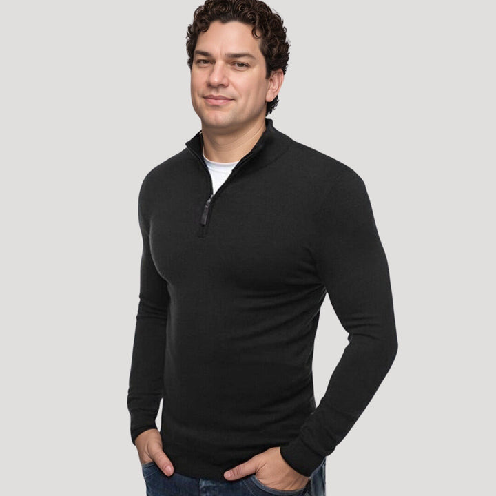 Anthony | Men's Lightweight Half-Zip Pullover Sweater