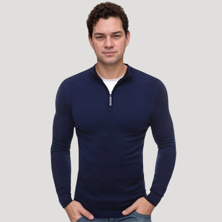 Anthony | Men's Lightweight Half-Zip Pullover Sweater