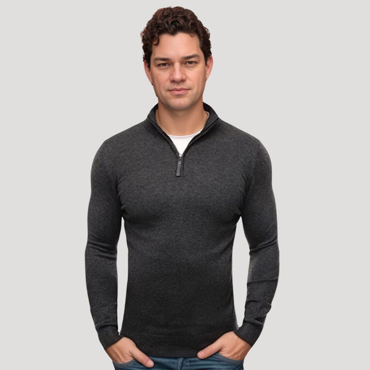 Anthony | Men's Lightweight Half-Zip Pullover Sweater