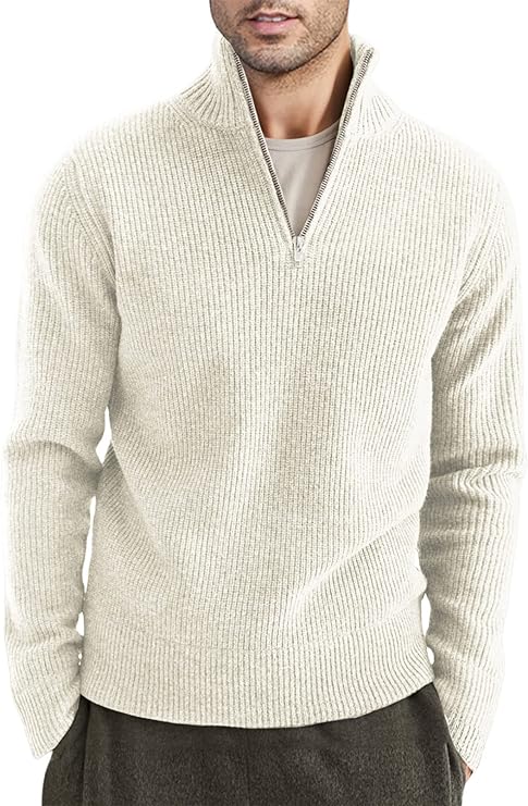 Henry | Men's Italian Style Quarter-Zip Sweater