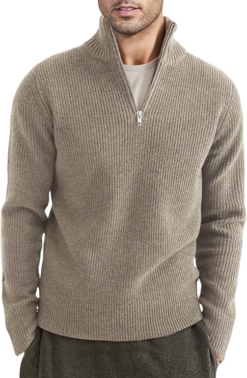 Henry | Men's Italian Style Quarter-Zip Sweater