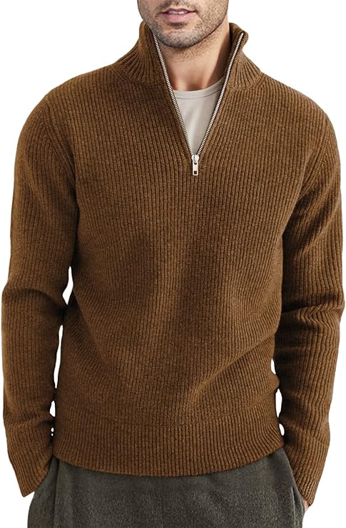 Henry | Men's Italian Style Quarter-Zip Sweater