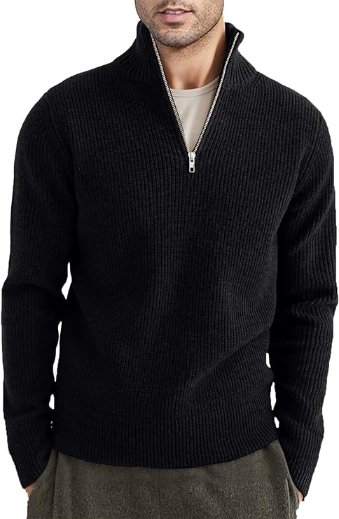 Henry | Men's Italian Style Quarter-Zip Sweater