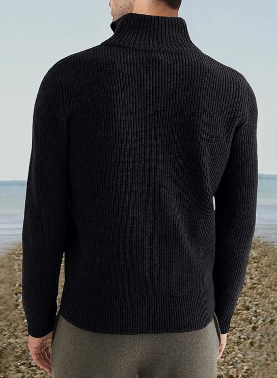 Henry | Men's Italian Style Quarter-Zip Sweater