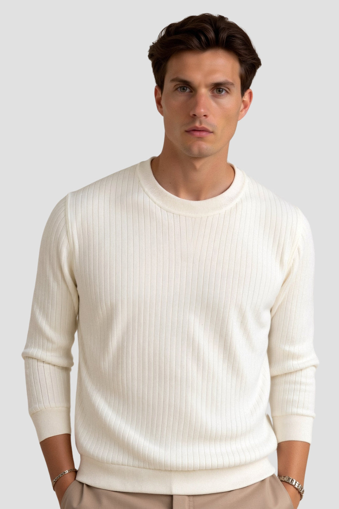 David | Men's Ribbed Long Sleeve Sweater