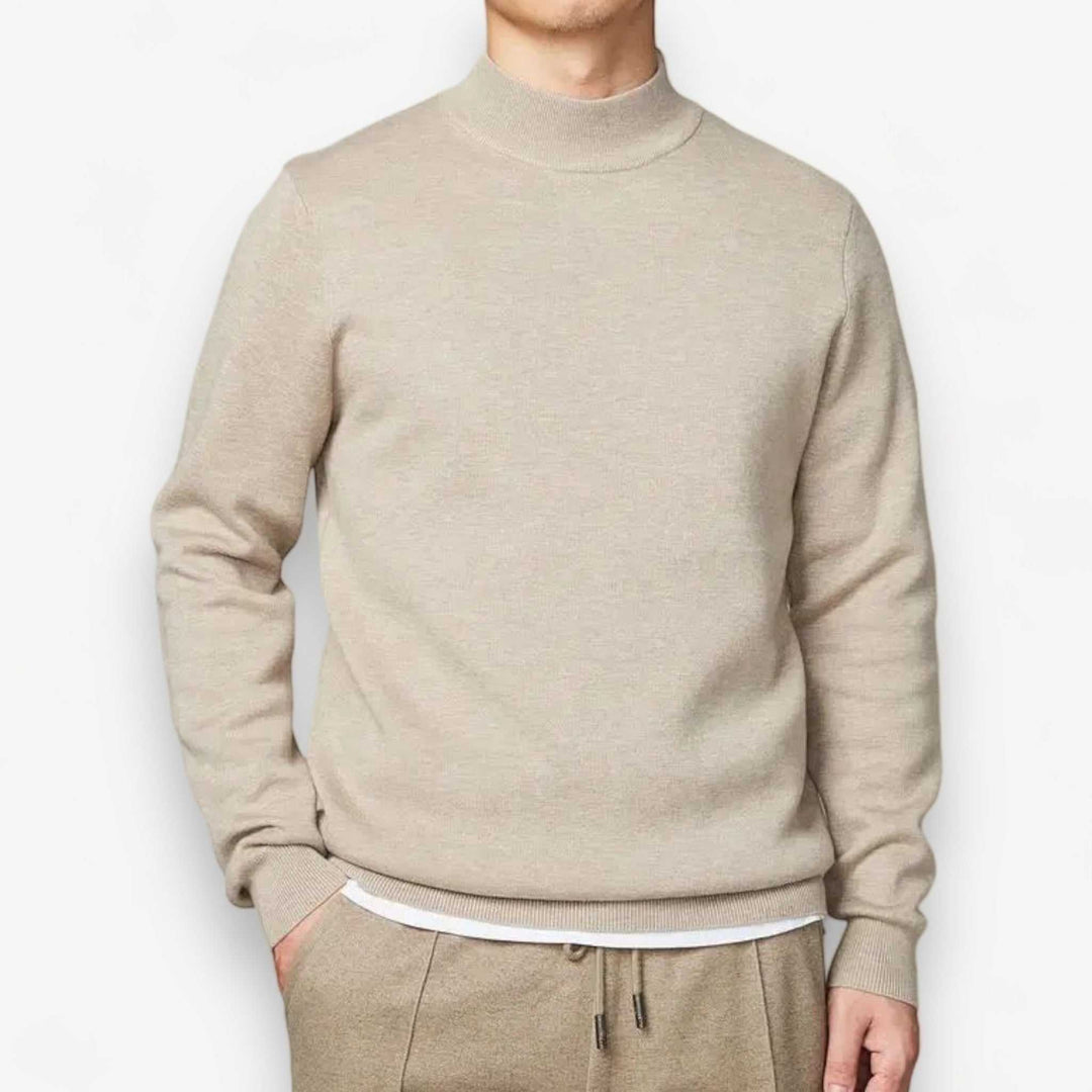Daniel | Men's High Neck Half-Zip Sweater