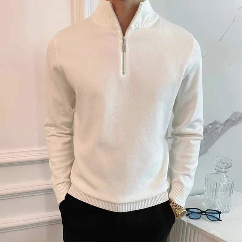 Andrew | Men's Zip-Up Knit Sweater