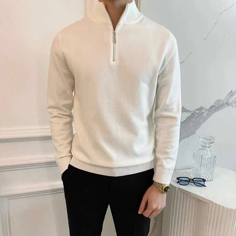 Andrew | Men's Zip-Up Knit Sweater