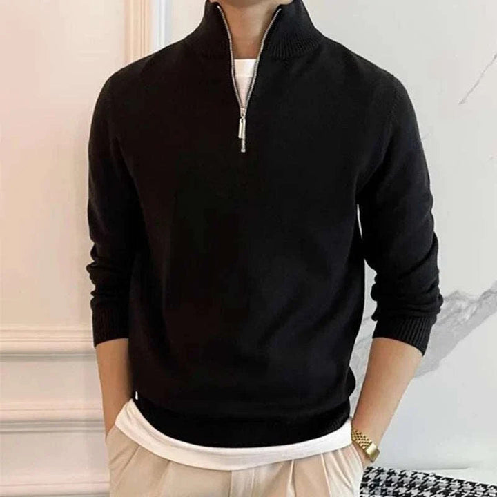 Andrew | Men's Zip-Up Knit Sweater