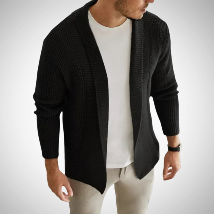 James | Men's Zip-Up Knitted Cardigan
