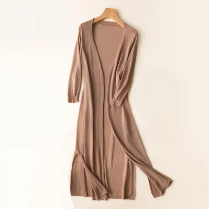 Maya | Women's Lightweight Long Cardigan with Open Front