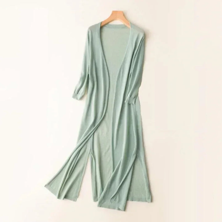 Maya | Women's Lightweight Long Cardigan with Open Front