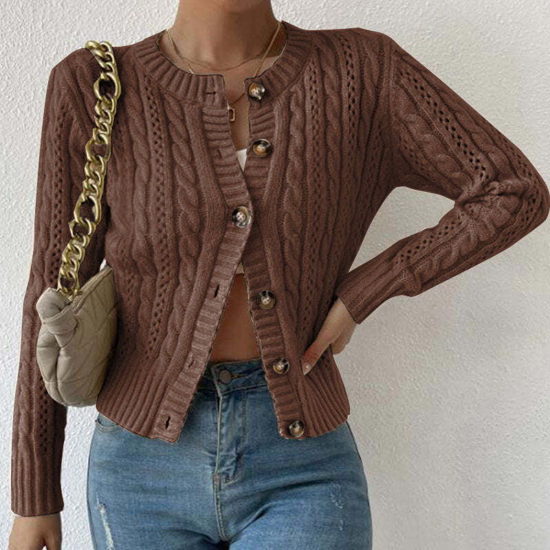 Chloe | Chic Women's Long Sleeve Button Cardigan