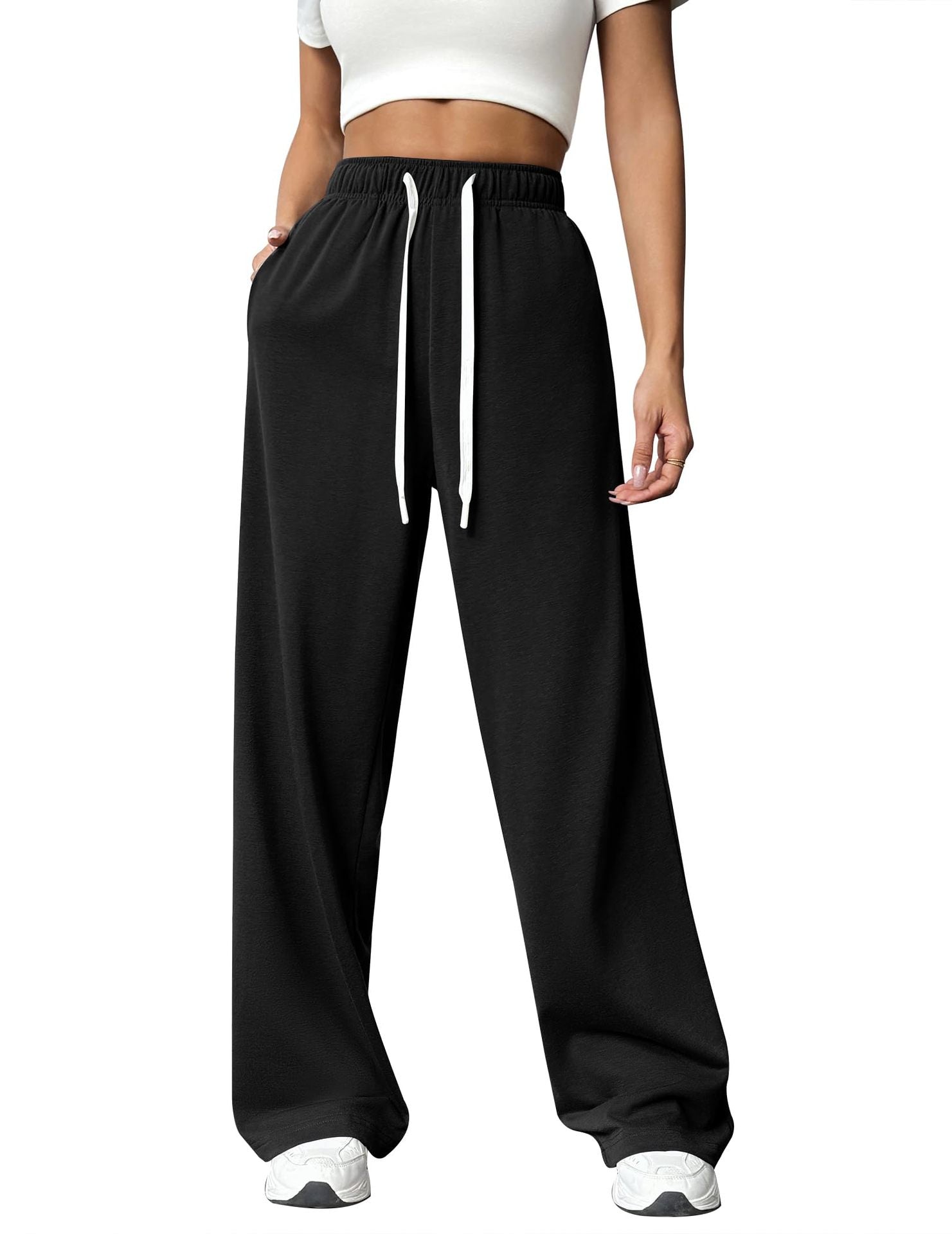 Women's Relaxed Fit Joggers with Side Pockets