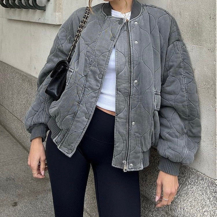 Talia | Women's Plus Size Bomber Jacket