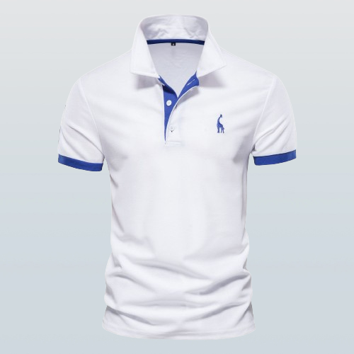 Cotton Blend Polo Shirt