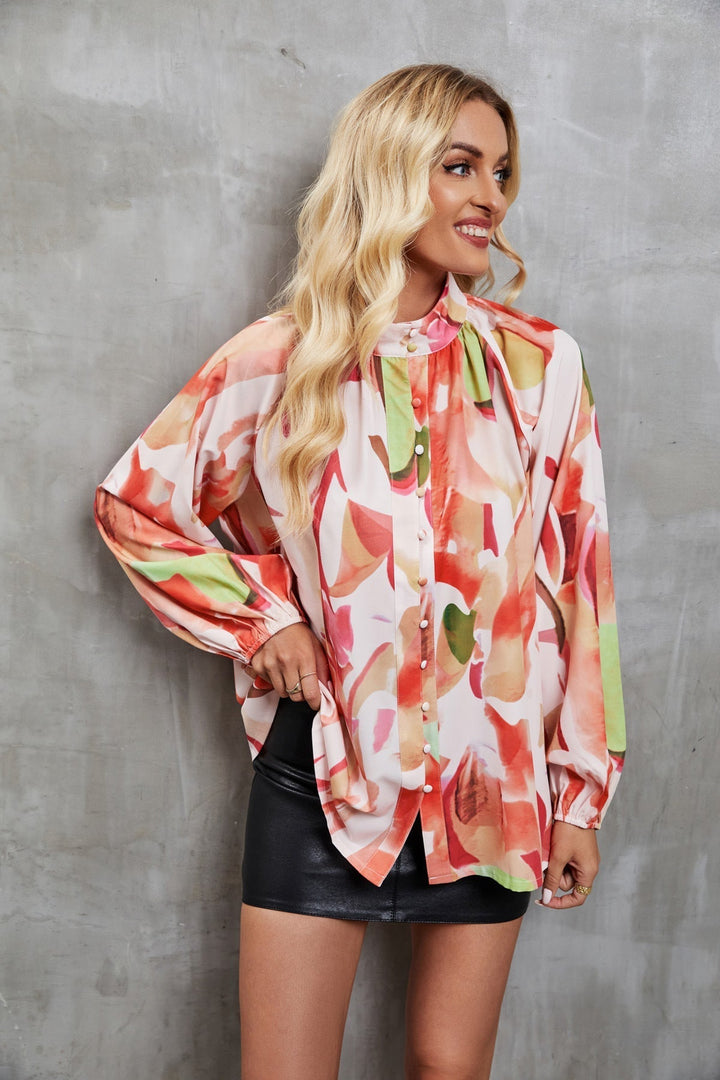 Mova | Artistic Print Relaxed Fit Blouse