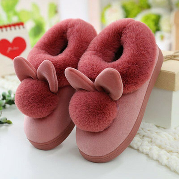 Mia | Women's Rabbit Motif Winter Slippers