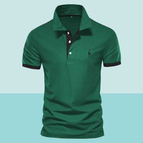 Cotton Blend Polo Shirt