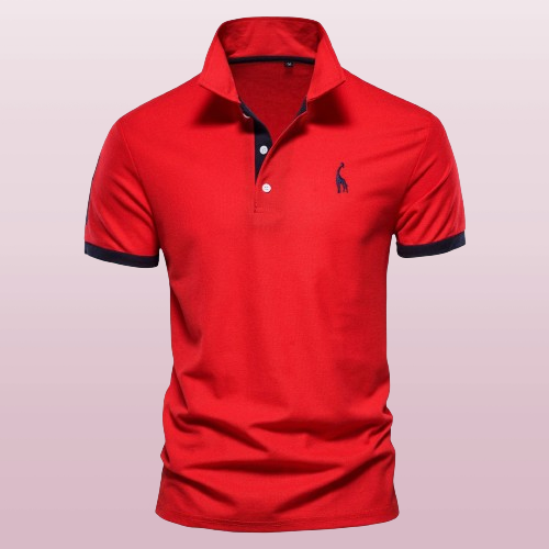 Cotton Blend Polo Shirt