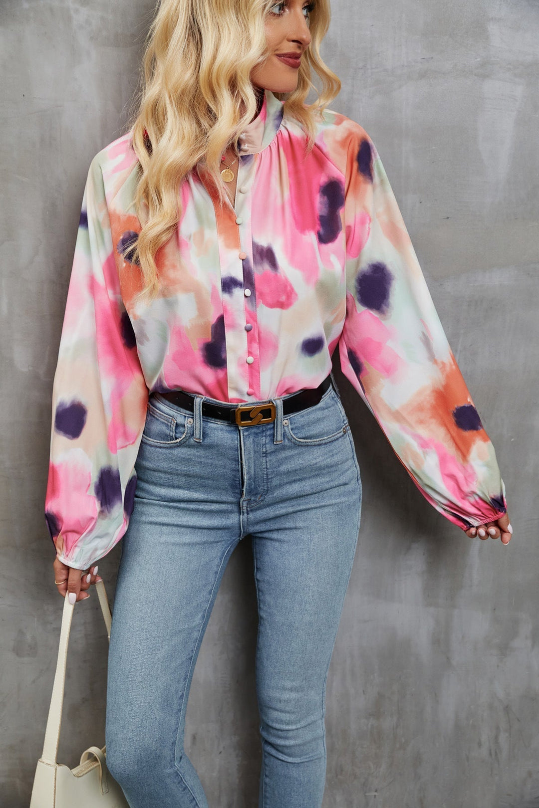 Mova | Artistic Print Relaxed Fit Blouse