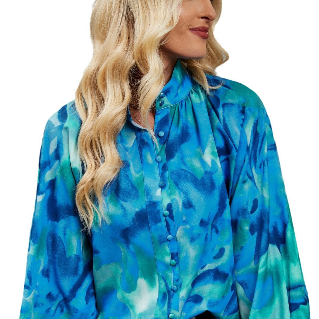 Mova | Artistic Print Relaxed Fit Blouse
