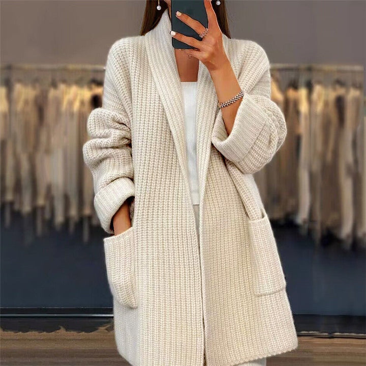 Grace | Elegant Long Cardigan with Pockets