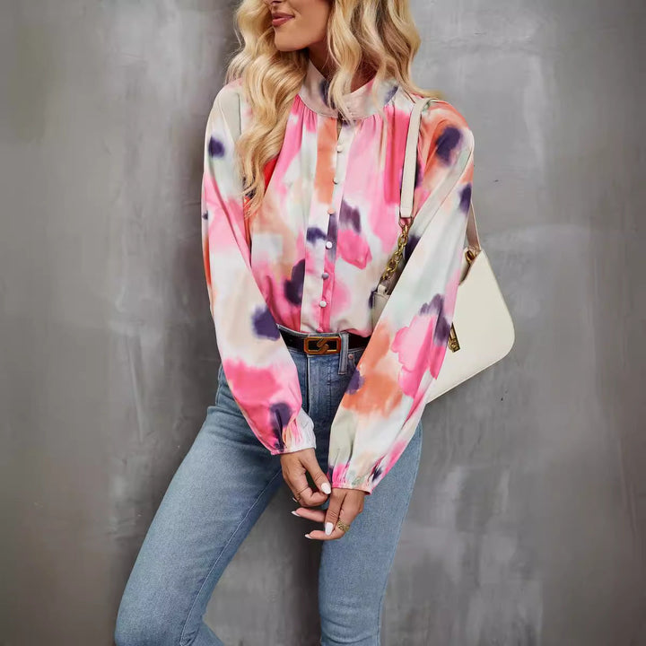 Mova | Artistic Print Relaxed Fit Blouse