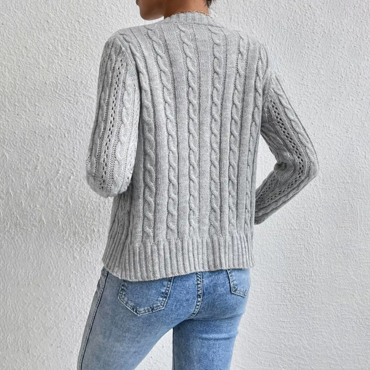 Chloe | Chic Women's Long Sleeve Button Cardigan
